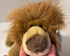 Vintage People Pals Lion Plush Stuffed Animal Laying Down Floppy Tan Brown