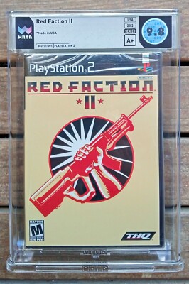 Red Faction II PS2 PlayStation 2 SEALED 2002 WATA Graded 9.8 A+ US Print!