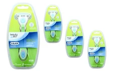 beauty360 Women's 5-Blade Razor Handle & 2 Cartridges Moisture Halo Freshpak