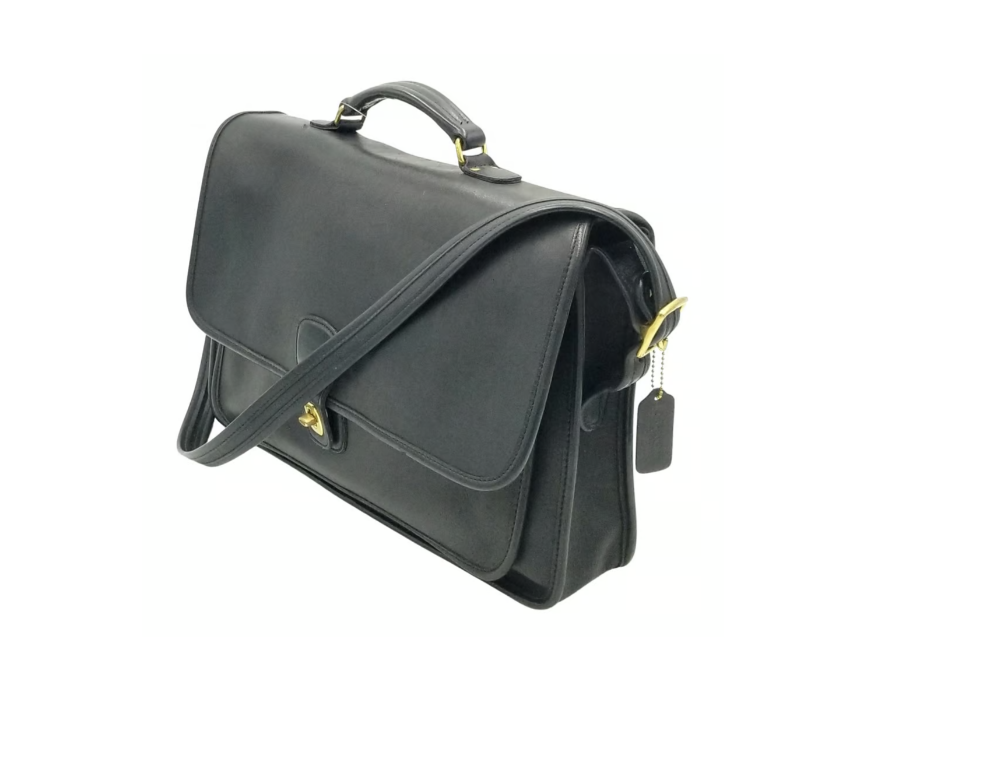 Coach Vintage E8C-5180 Black Metropolitan Leather Briefcase