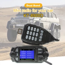 Mini Ham Transceiver Car Mobile Radio Amateur Walkie Talkie UHF VHF KT-8900D