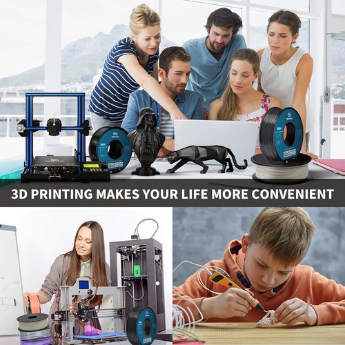 10 kg Geeetech ABS + filament noir 1,75 1 kg / rouleau ABS + consommables pour imprimante 3D - Photo 4/7