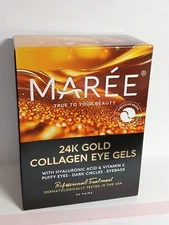 Maree 24k Gold Collagen Eye Gels, Collagen, Vitamin C , 20 Pairs, Exp: 7/2026