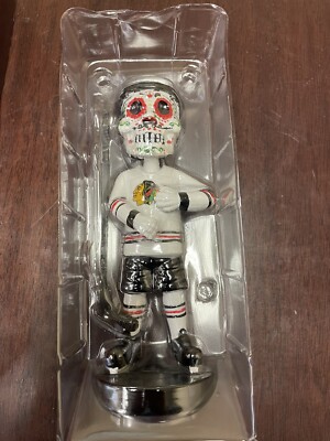 CHICAGO BLACKHAWKS SUGAR SKULL BOBBLEHEAD 2021 10/27/21