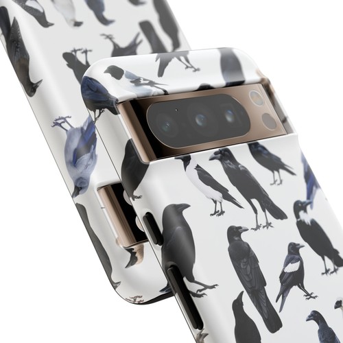 Bird Pattern on White - Phone Case for iPhone, Galaxy, Pixel - 第 151/281 張圖片