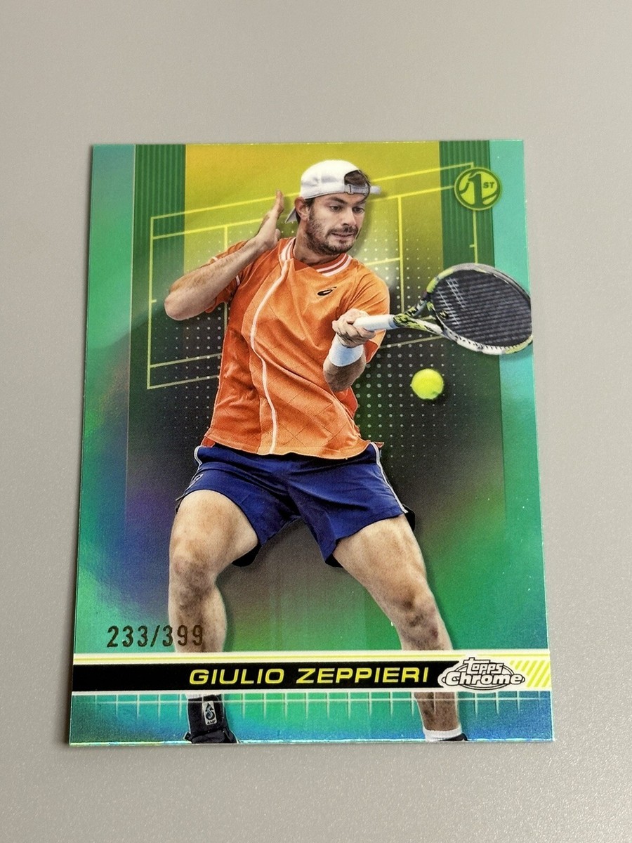 Giulio Zeppieri 2024 Topps Chrome Tennis /399 Aqua Refractor 1st