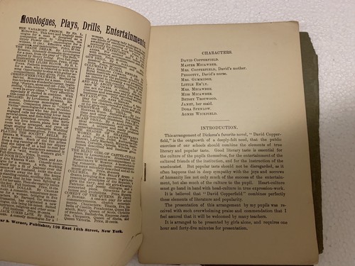 Rare The American Orator July 1898 Readings & Scenes From David Copperfield - Picture 7 of 11