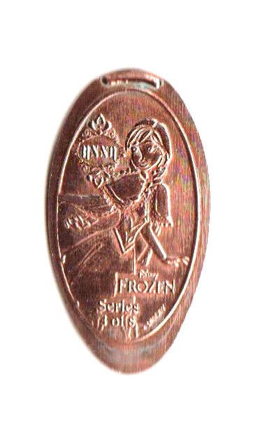 Elongated Penny "Frozen" Anna Disney Springs Once Upon a Toy Zinc
