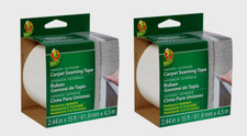 2 Duck White CARPET TAPE In/Outdoor Moisture Resistant 2.44" W x 15 ft. L 286519
