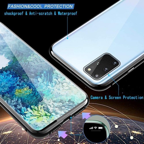 Coque Magnétique Verre Trempé pour Samsung S21 S20 S10 S9 S8 Note 8 9 10 Lite - Photo 4/13
