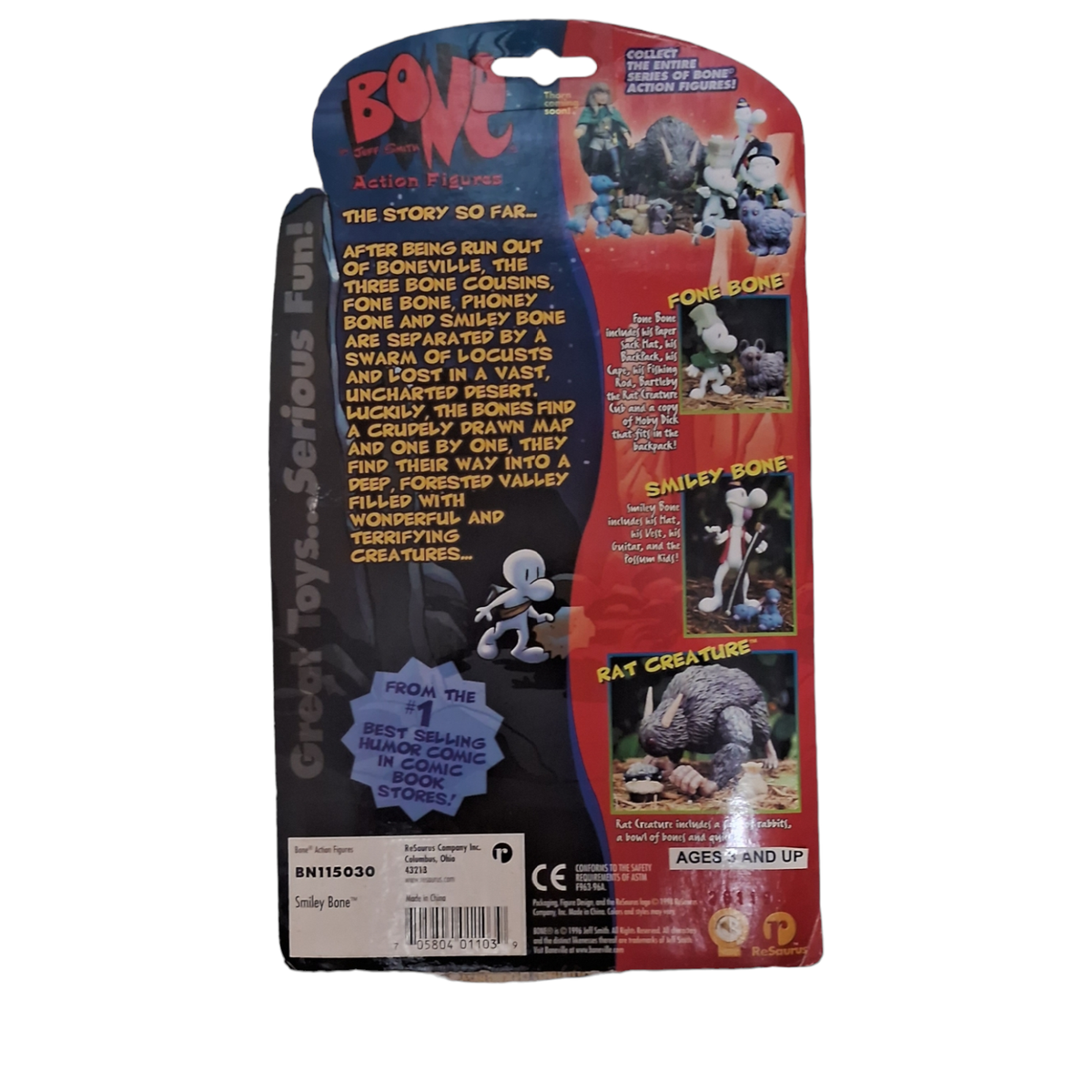 Bone Jeff Smith SMILEY BONE Action Figure | eBay