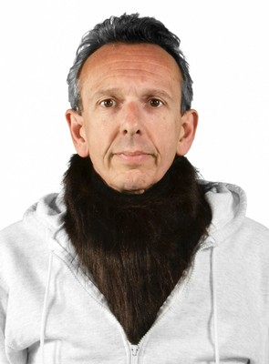 Fellkragen dunkelbraun - Dunkelbraunes Brustfell für animalische Faschingsfeten