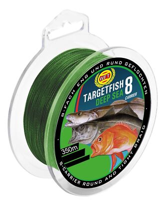 (0,10 /1m) WFT TF8 Surf Deep Sea green 350m - Meeresschnur, geflochtene Angelsch