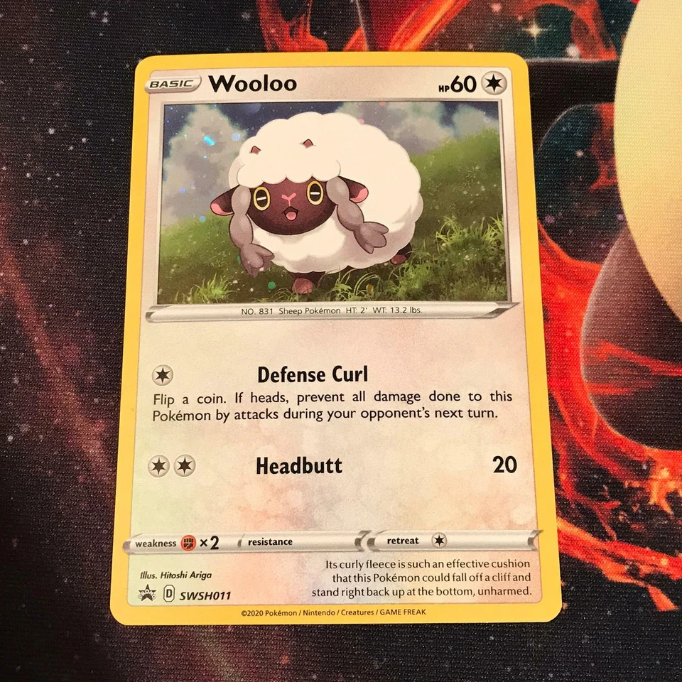 Wooloo ~ SWSH011 ~ Holo ~ SWORD & SHIELD PROMO ~ NEAR MINT ~ Pokemon Card - Image 2 of 4