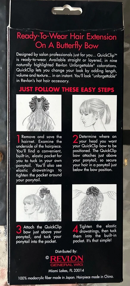 REVLON - READY TO WEAR - QUICK CLIP - HAIR EXTENSION - - Image 4 of 4