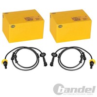 2X Hella ABS-SENSOR Raddrehzahl Hinten Passend FüR Chrysler Voyager