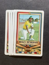 1982 Perma Graphics Rickey Henderson All Star 35 Mint Lot of 5