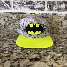 Youth Batman fluorescent yellow hat 0SFM Snap Back