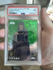2025 STAR WARS SAPPHIRE #37 ELDER NAASA /99 GREEN POP 1 PSA 9