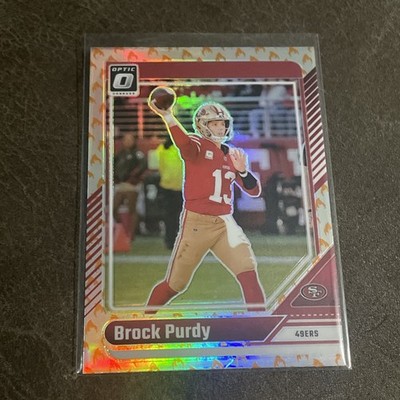Brock Purdy 2024 Panini Donruss Optic - 1170 Fire Emoji San Francisco 49ers 