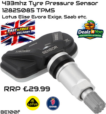 433mhz Tyre Pressure Sensor 12825085 TPMS Lotus Elise Evora Exige, Saab etc.