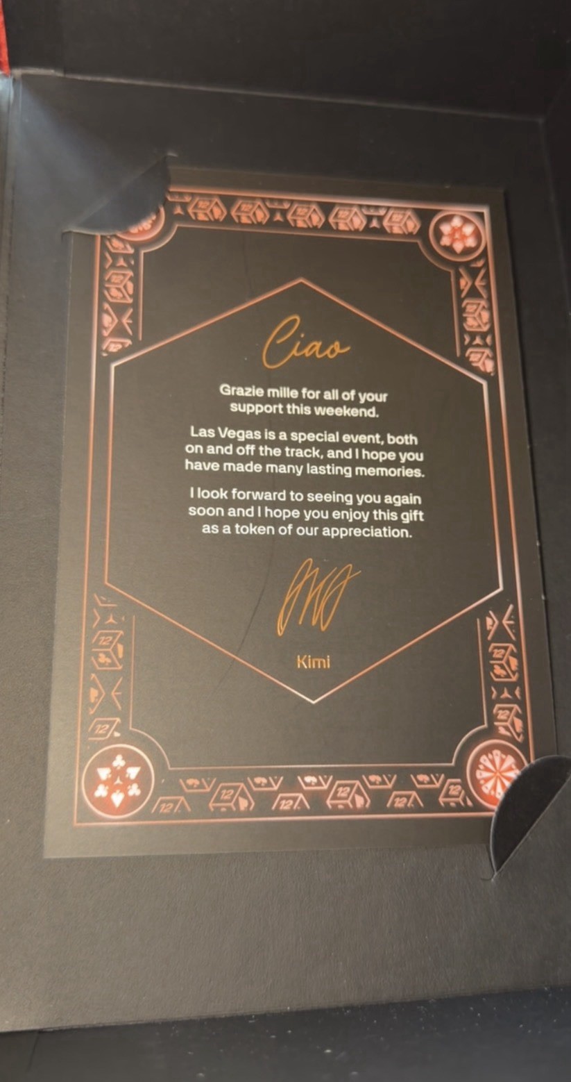 Mercedes adidas Kimi Antonelli Las Vegas 2025 Cap Mini Helmet Card Formula 1 thumbnail 4