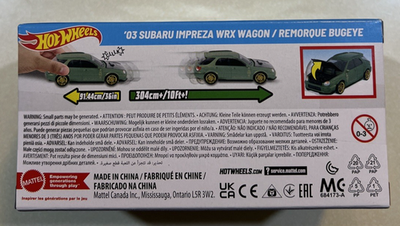 NEW 2026 Hot Wheels Pull-Back Speeders '03 Subaru Impreza WRX