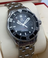 *Box/Papers* Omega Seamaster Ladies Quartz Watch Black 28mm 212.30.28.61.01.001 3