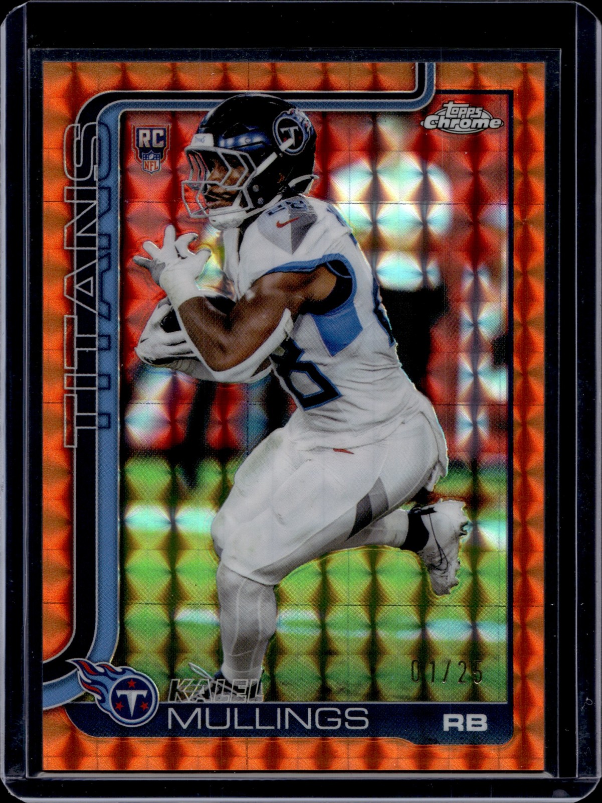 Kalel Mullings Topps Chrome #309 Orange Geometric