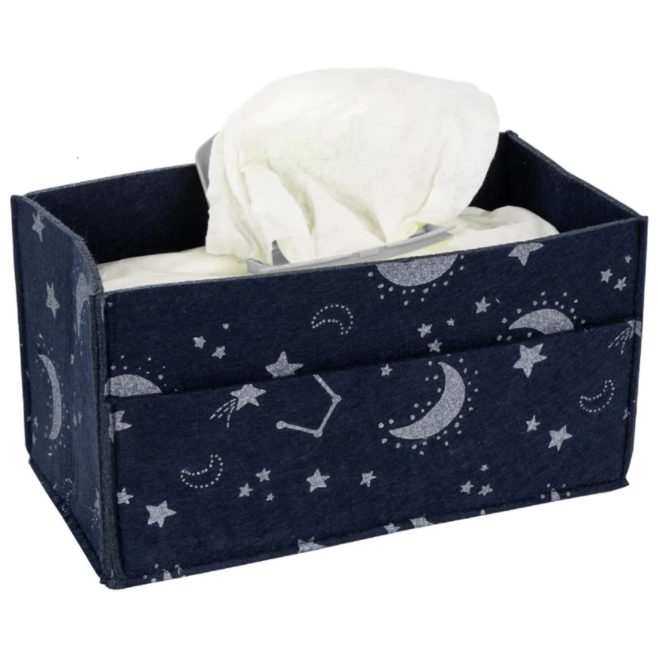Constellation Felt Baby Wipes Caddy - Image 3 of 3