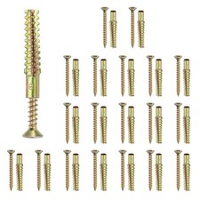 0.24 x 2.36'' 20 Pcs Drywall Hollow Wall Anchors with Screws, Multicolor