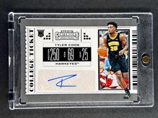 Tyler Cook Rookie RC 2019 Contenders Draft Picks Auto Card Iowa Hawkeyes. rookie card picture