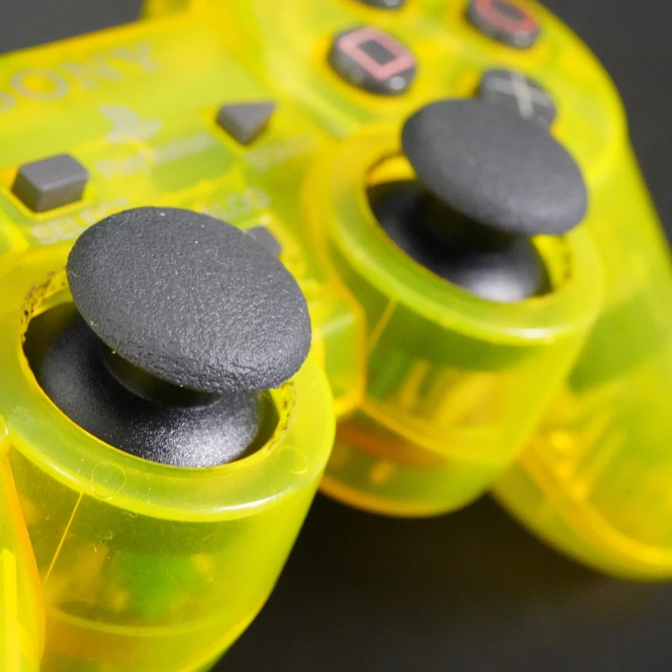 SONY DualShock 2 PlayStation2 PS2 Controller Lemon Yellow SCPH-10010 Tested - Image 4 of 4