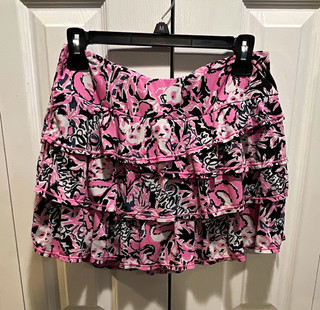 Lilly Pulitzer Luxletic Pink Panda Bear Pull On Active Skort M Tennis pickleball