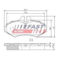 Fast BremsbelÄGe Hinten Passend FüR Mercedes G-KLASSE Sprinter Puch G-MODELL Vw