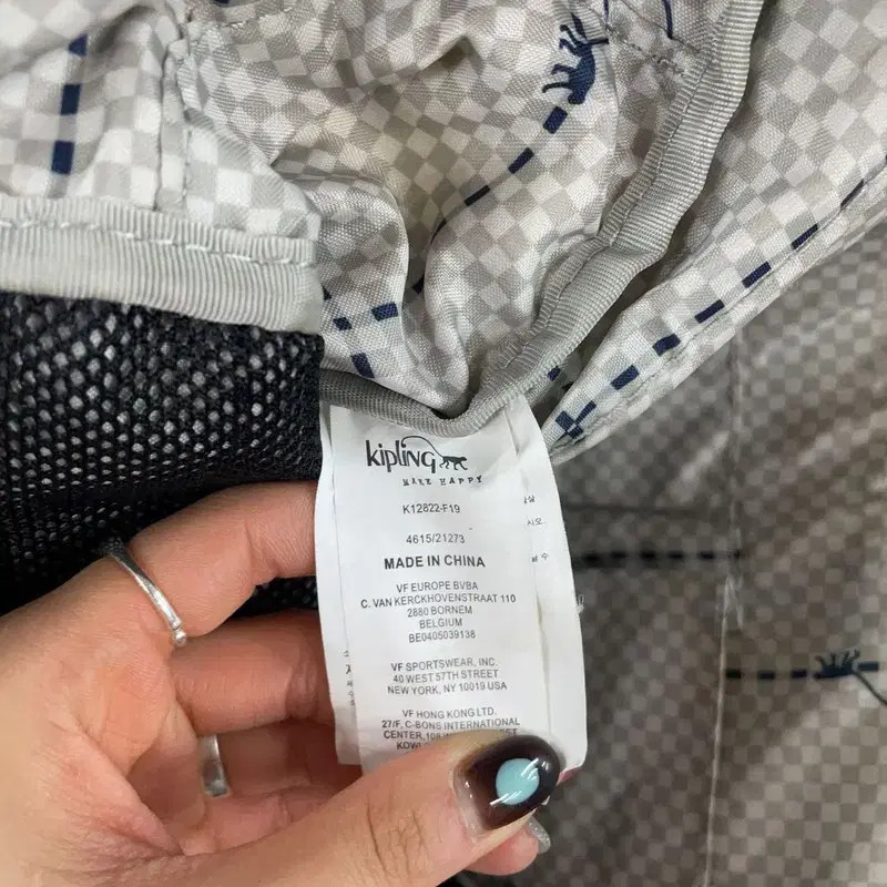 Kipling Flower Pattern Gorilla Keyring Backpack B… - image 3