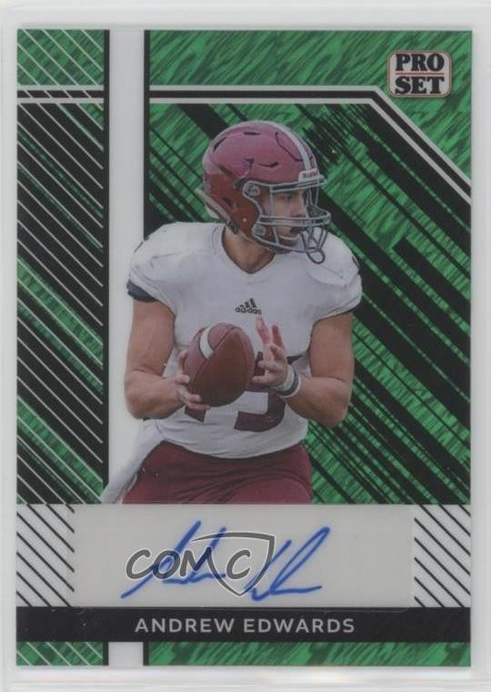2024 Leaf Metal Collective Pro Set Green Shimmer 2/7 Andrew Edwards Auto 1hr4