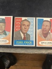 1960 Topps manager/commissioner cards (5 Cards)