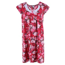 Elegant Emily Women's Burgundy Floral Gown