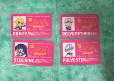 Panty Stocking with Garterbelt Card Set 4pcs PANTY STOCKING POLYURETHANE