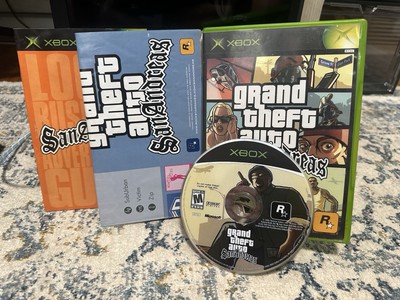 GTA: San Andreas second edition (OG Xbox, 2005) Complete W/ Manual & Map