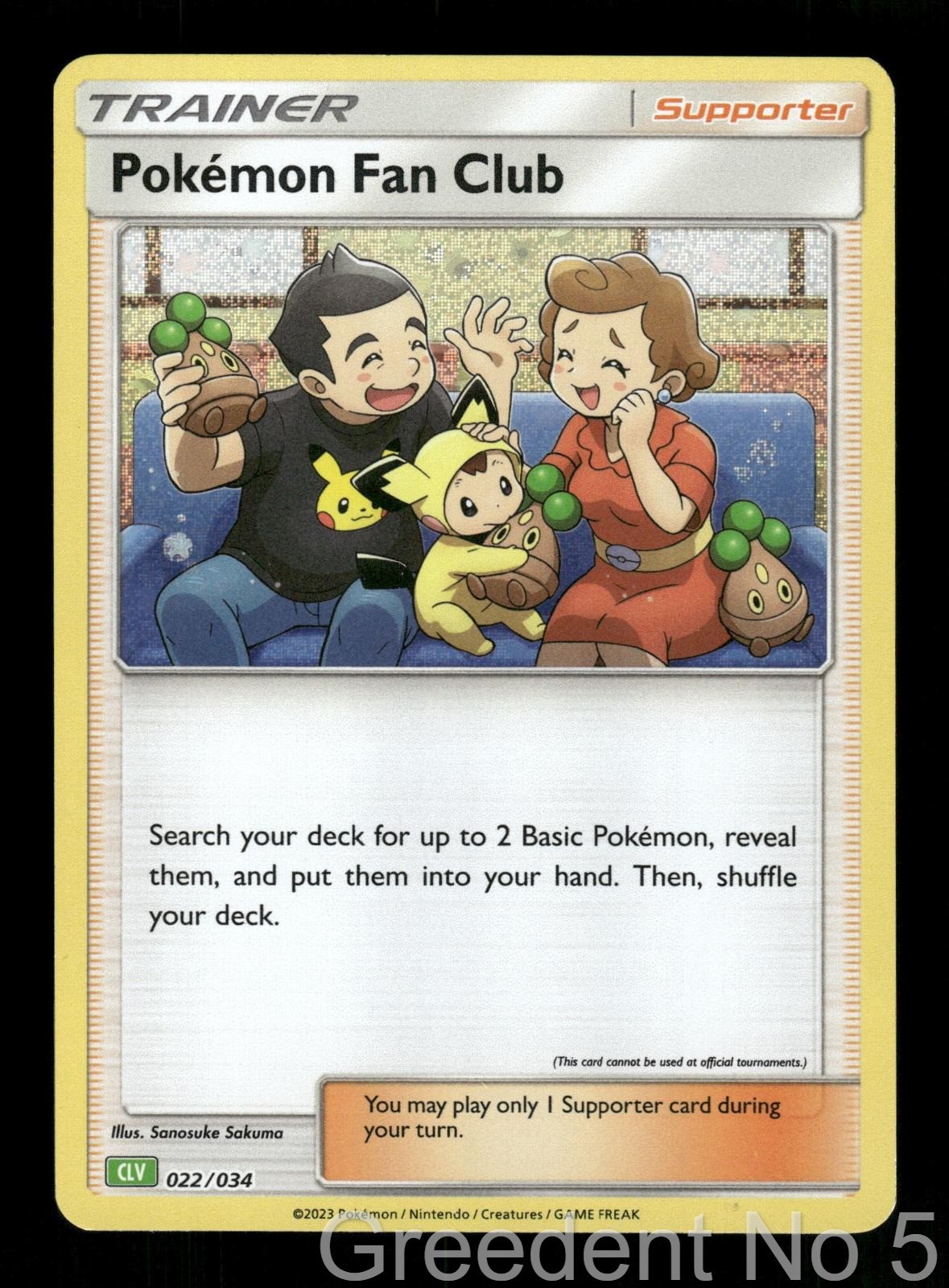 Pokemon Fan Club (CLB) 024/034 Holo Trading Card Game Classic Pokemon Holo LP