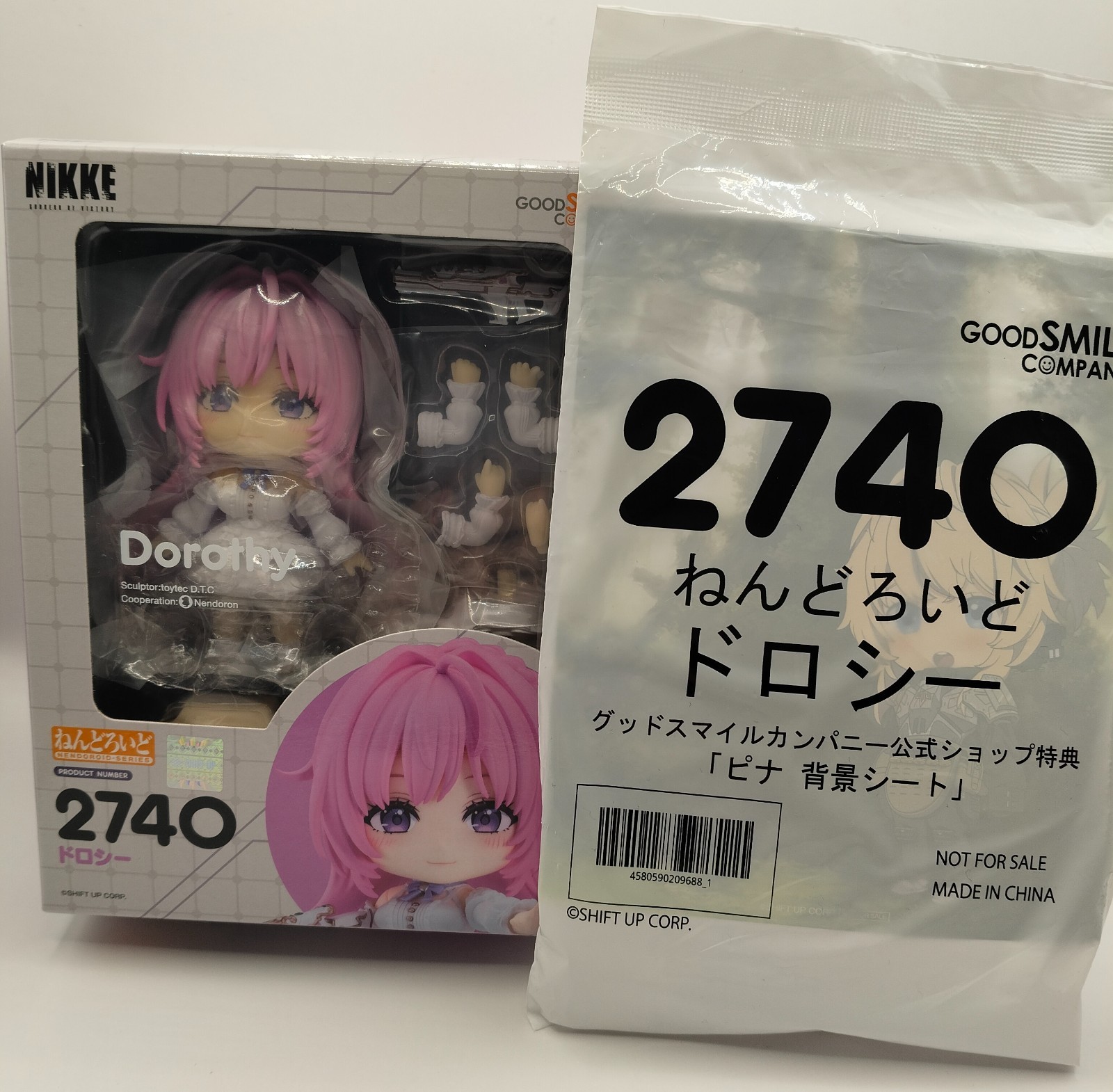 GODDESS OF VICTORY NIKKE DOROTHY NENDOROID #2740 FIGURE + BONUS OFFICIAL SEALED