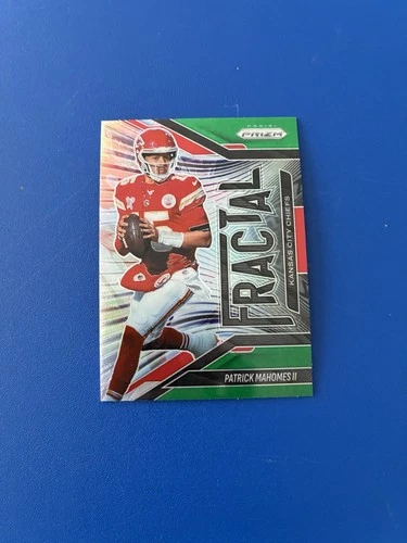 2025 Panini Prizm - Fractal Patrick Mahomes II #5 Green Prizm