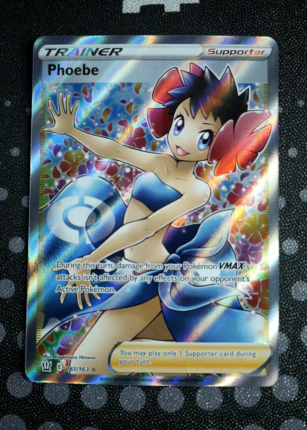 Phoebe Pokemon SWSH05: Battle Styles BST #161/163 Holo Near Mint