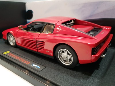 1/18 HOT WHEELS ELITE 1984 FERRARI TESTAROSSA RED DIECAST MODEL