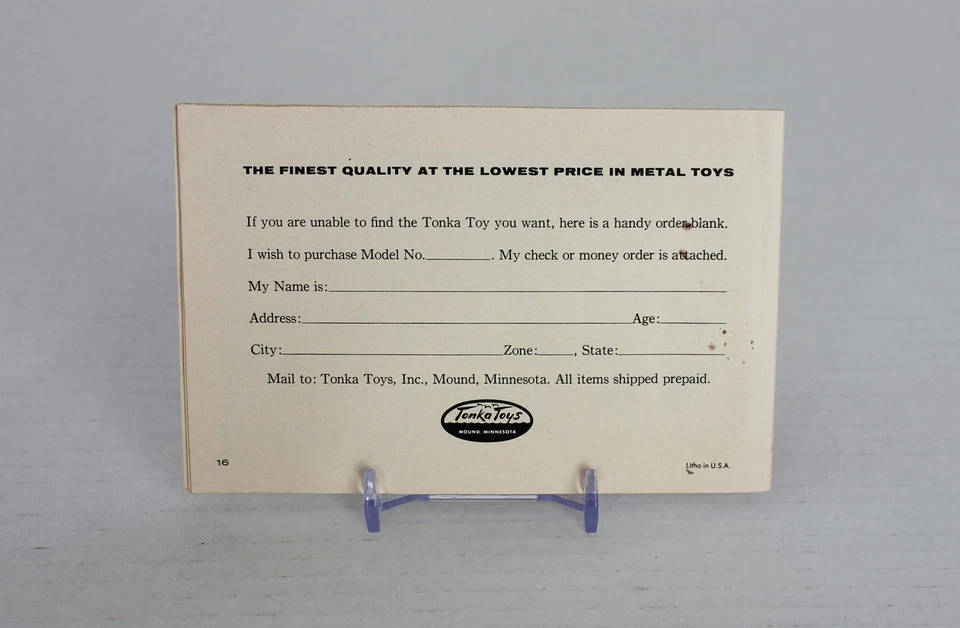 Raro libro Tonka Look 1959 - Catálogo original de 16 páginas en estado casi nuevo Foto 3 de 4