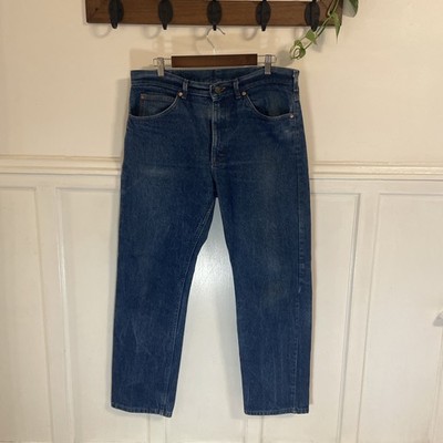 Vintage Lee Riders Jeans Mens 36 X 30 Blue Denim Straight Leg USA 80s 90s