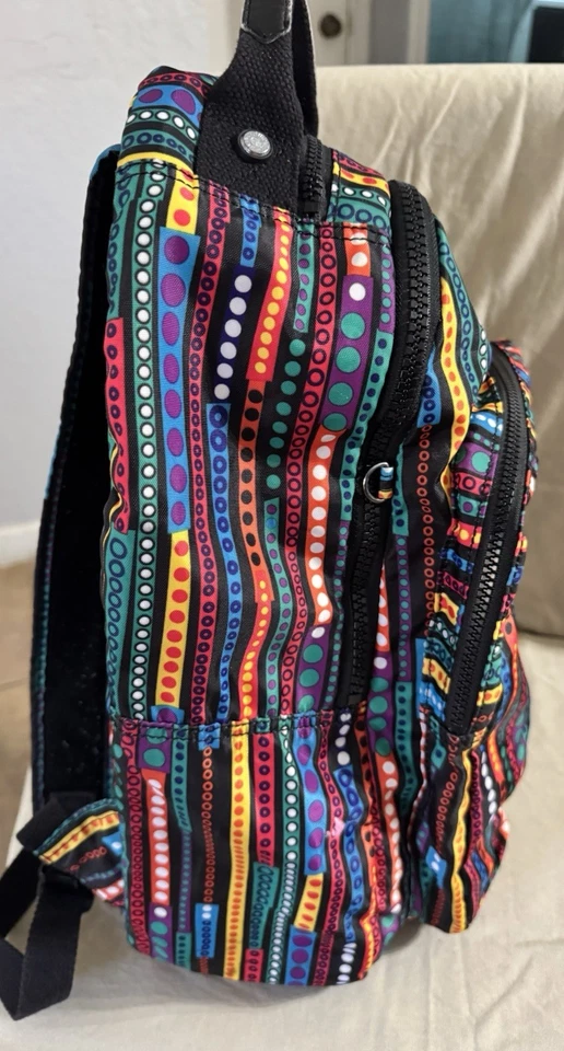 Mochila Kipling coloridos puntos y rayas. Nylon, lavable a máquina Foto 4 de 4