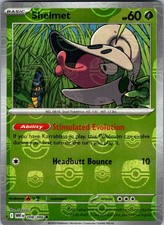 Shelmet Master Ball Pattern Holo Common SV: White Flare 008/086 NM Saboteri